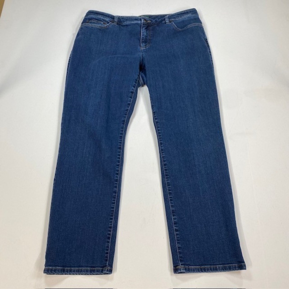 Lauren Ralph Lauren‎ Jeans Womens 18W Blue Modern Straight Curvy Medium Wash